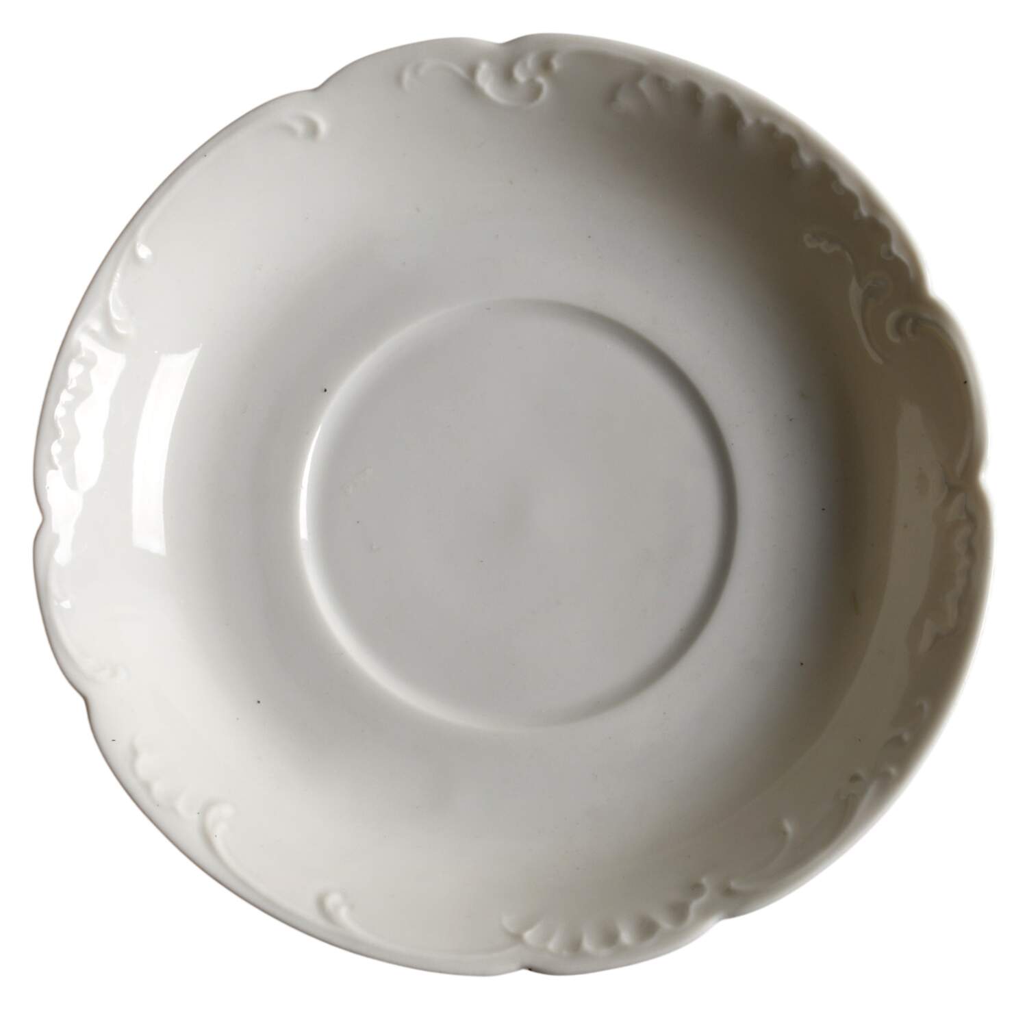 Marseille (All White) Saucer for Flat Cup by Haviland-1