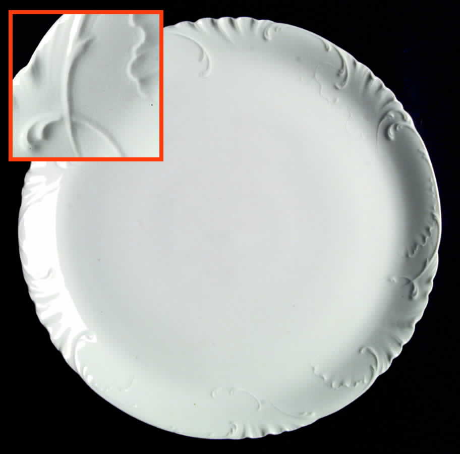 Marseille (All White) 13" Chop Plate (Round Platter) by Haviland-1