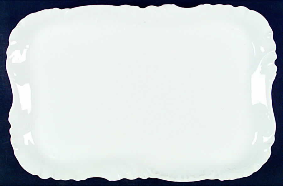 Marseille (All White) 16" Rectangular Serving Platter by Haviland-1
