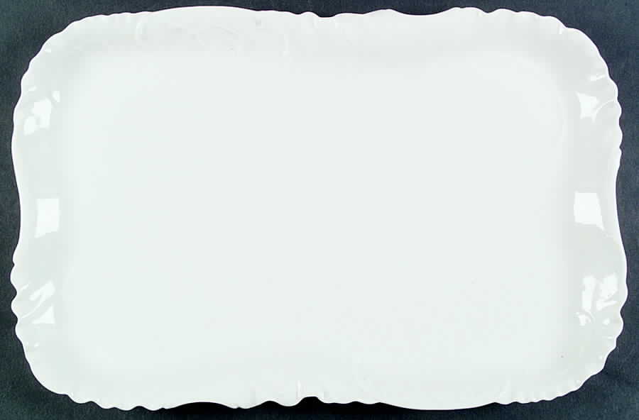 Marseille (All White) 18" Rectangular Serving Platter by Haviland-1