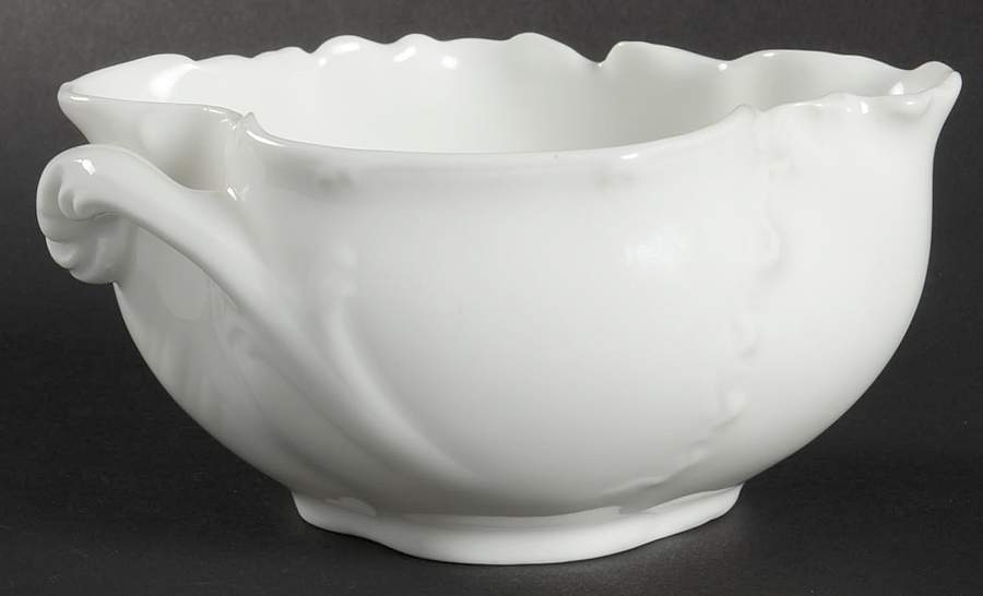 Marseille (All White) Mini Open Sugar Bowl by Haviland-1