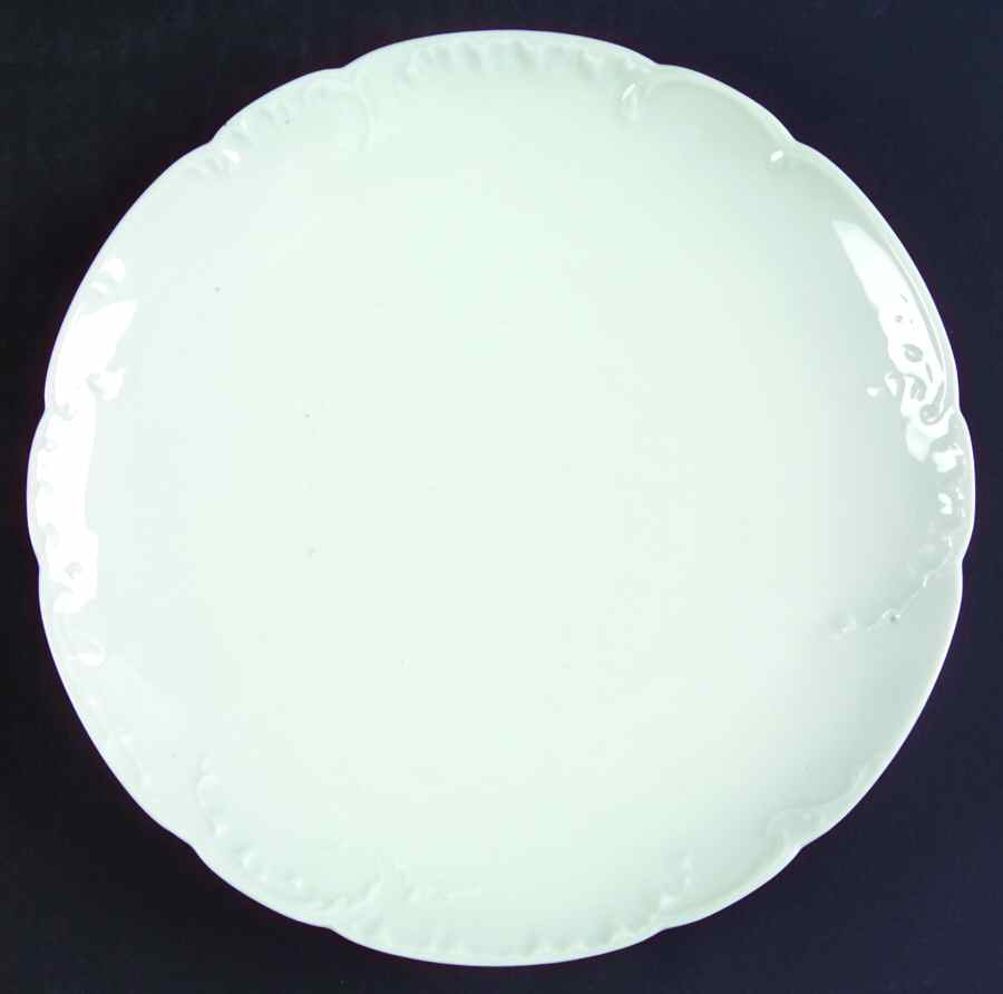 Marseille (All White) Coupe Salad Plate by Haviland-1