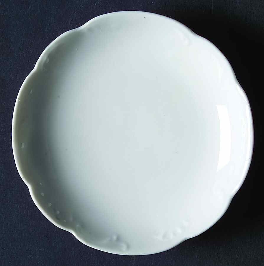 Marseille (All White) Butter Pat by Haviland-1