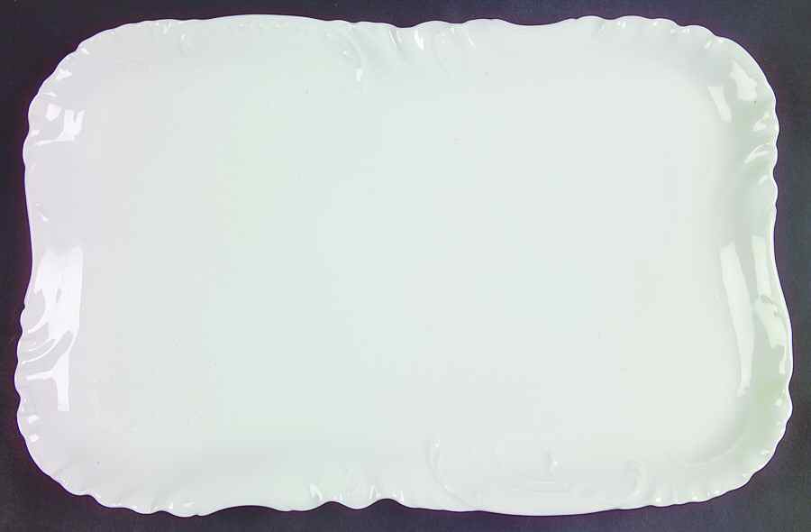 Marseille (All White) 14" Rectangular Serving Platter by Haviland-1