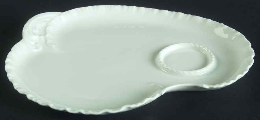 Marseille (All White) Snack Plate by Haviland-1