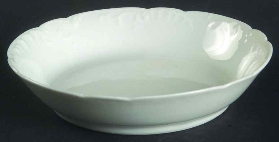 Marseille (All White) Fruit/Dessert (Sauce) Bowl by Haviland-1