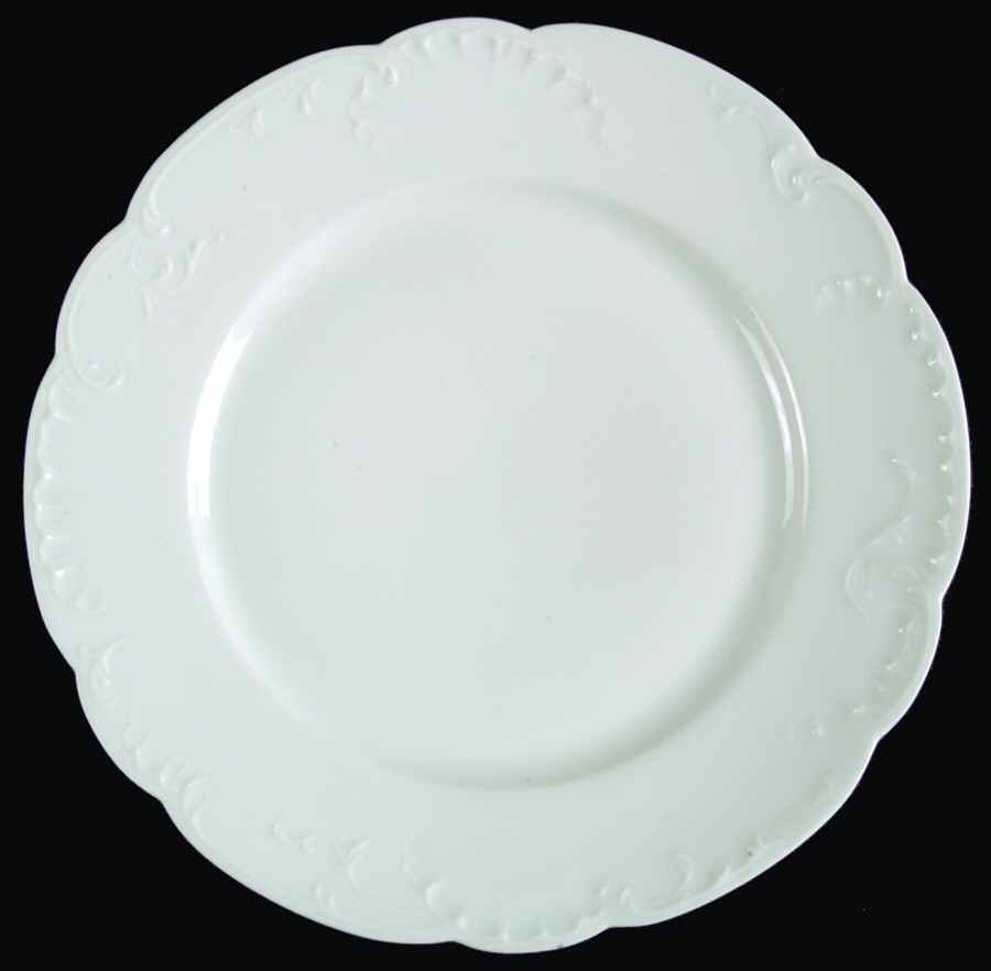 Marseille (All White) Luncheon Plate by Haviland-1