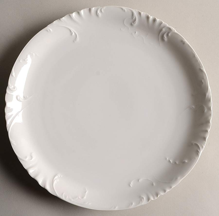 Marseille (All White) 11" Chop Plate (Round Platter) by Haviland-1