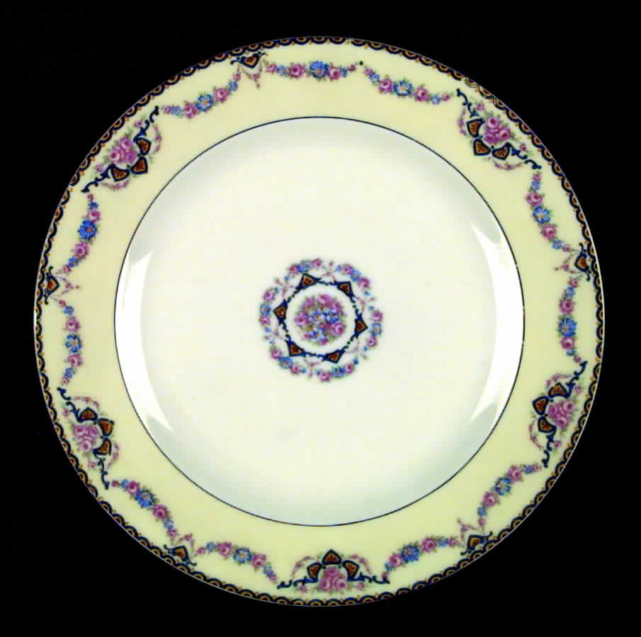 Marseille (Floral, Cream Rim) Dinner Plate by Haviland-1