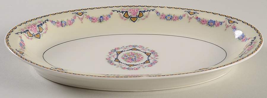 Marseille (Floral, Cream Rim) Relish by Haviland-1
