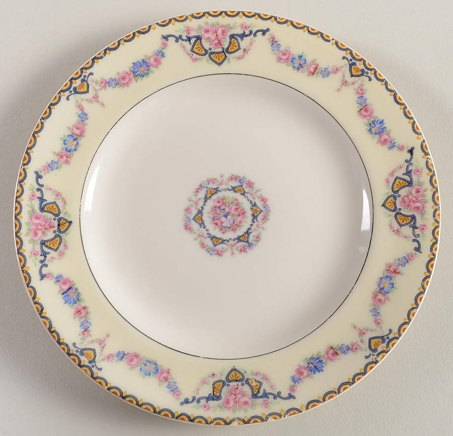 Marseille (Floral, Cream Rim) Bread & Butter Plate by Haviland-1
