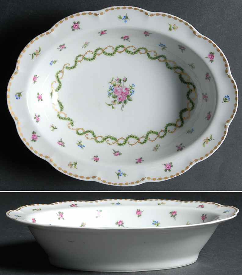 Marval 9" Oval Vegetable Bowl by Haviland-1