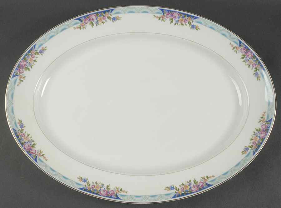 Massachusetts 16" Oval Serving Platter by Haviland-1
