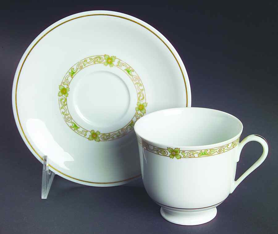 Meurice Footed Cup & Saucer Set by Haviland-1