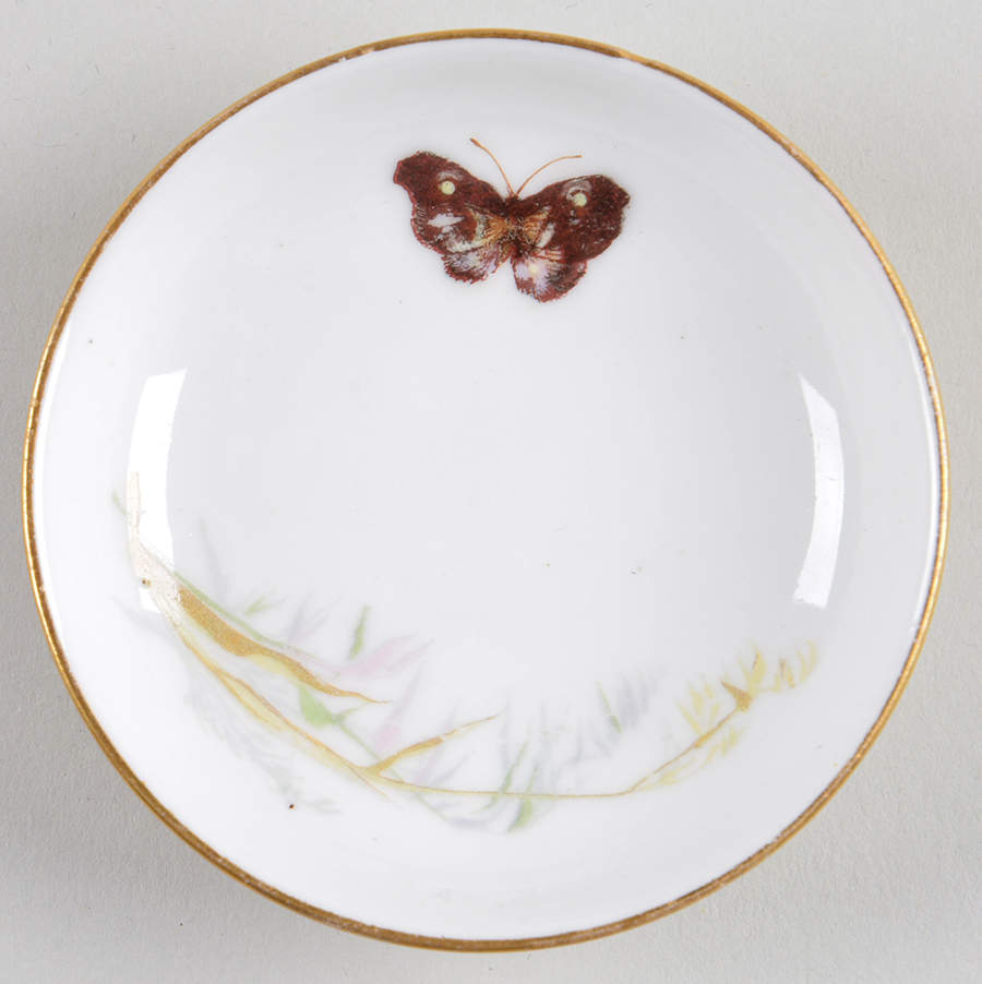 Meadow Visitors (Smooth, No Trim) Butter Pat by Haviland-1
