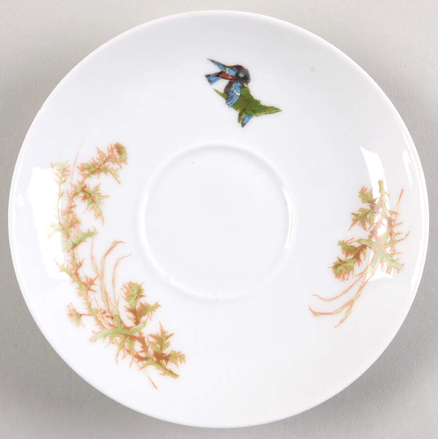 Meadow Visitors (Smooth, No Trim) Saucer for Flat Cup by Haviland-1