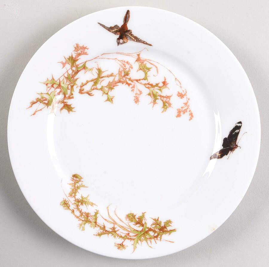 Meadow Visitors (Smooth, No Trim) Salad Plate by Haviland-1