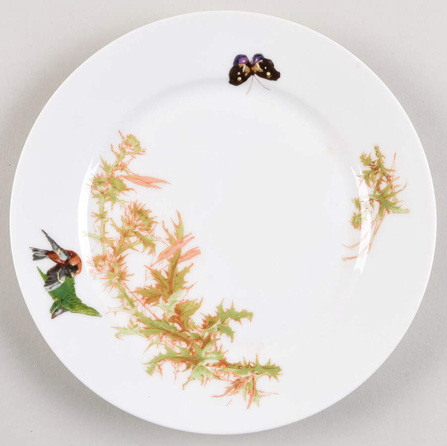 Meadow Visitors (Smooth, No Trim) Salad Plate by Haviland-1