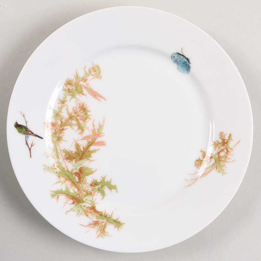 Meadow Visitors (Smooth, No Trim) Salad Plate by Haviland-1