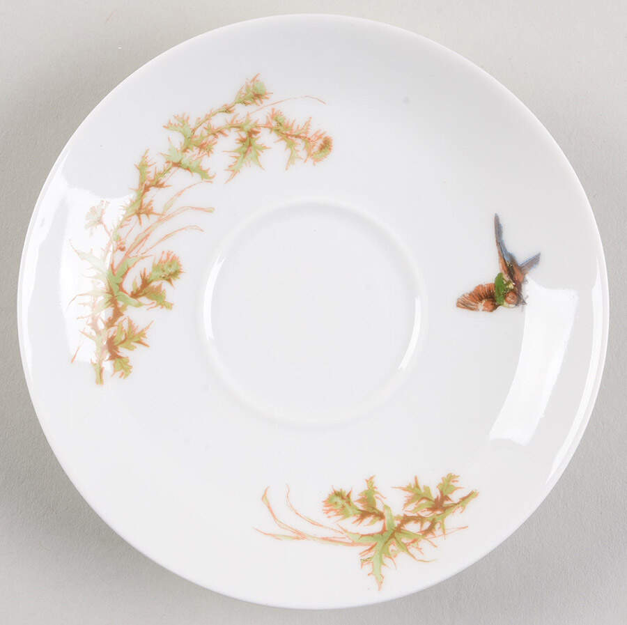 Meadow Visitors (Smooth, No Trim) Saucer for Flat Cup by Haviland-1