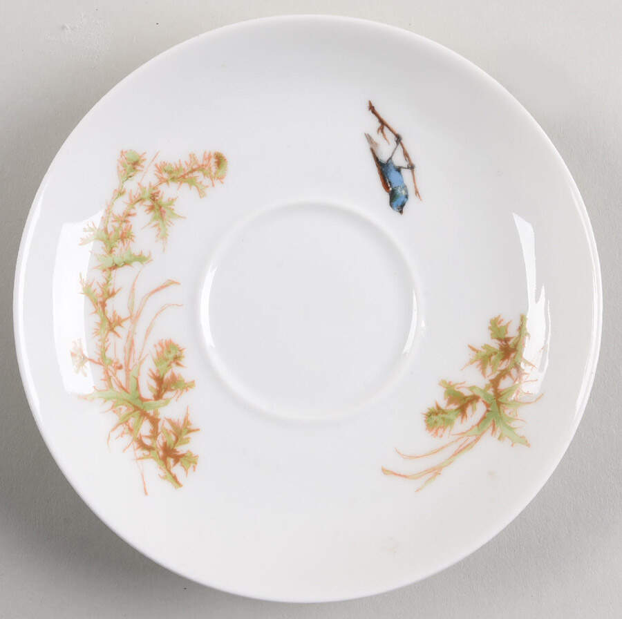 Meadow Visitors (Smooth, No Trim) Saucer for Flat Cup by Haviland-1
