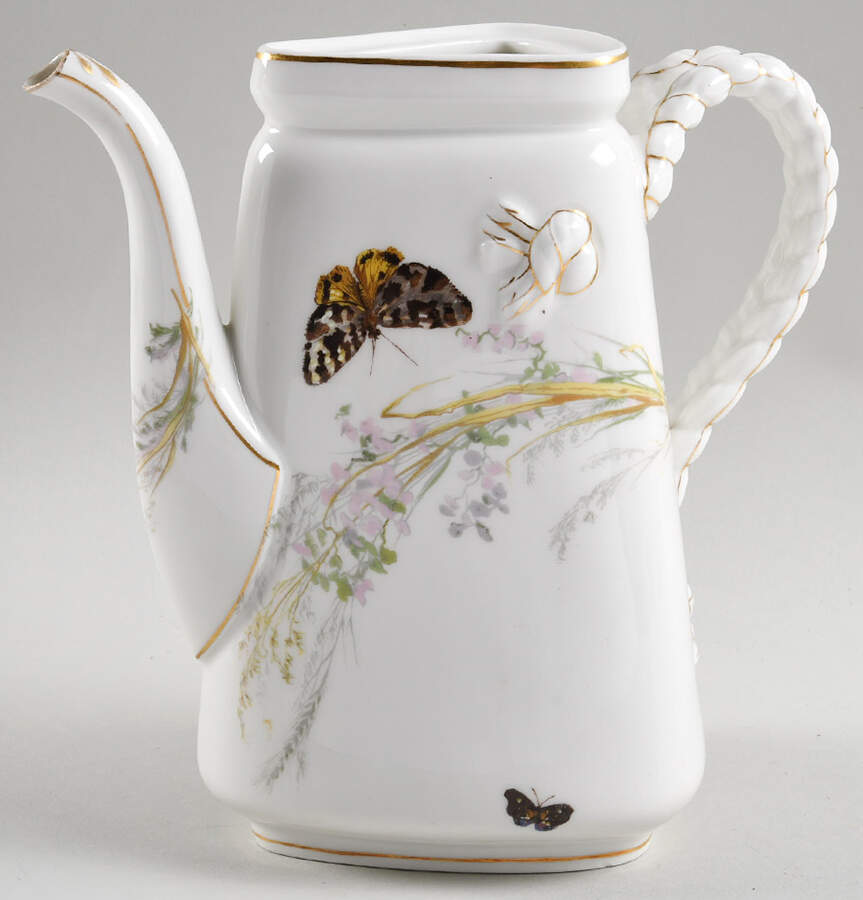 Meadow Visitors (Smooth, No Trim) Coffee Pot No Lid by Haviland-1