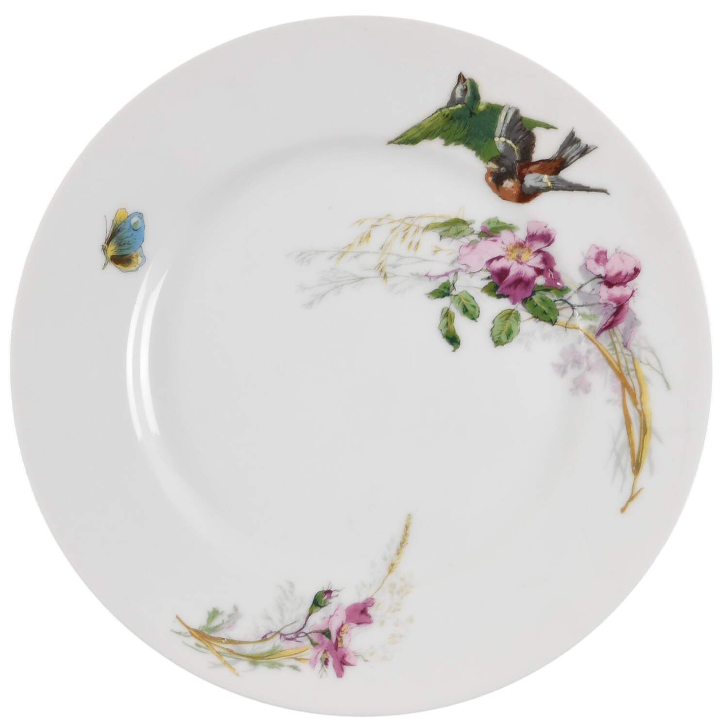 Meadow Visitors (Smooth, No Trim) Luncheon Plate by Haviland-1