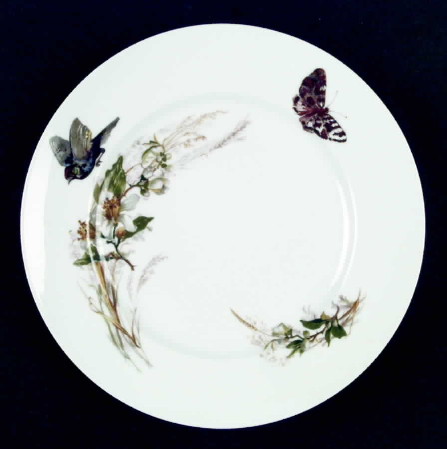 Meadow Visitors (Smooth, No Trim) Dinner Plate by Haviland-1