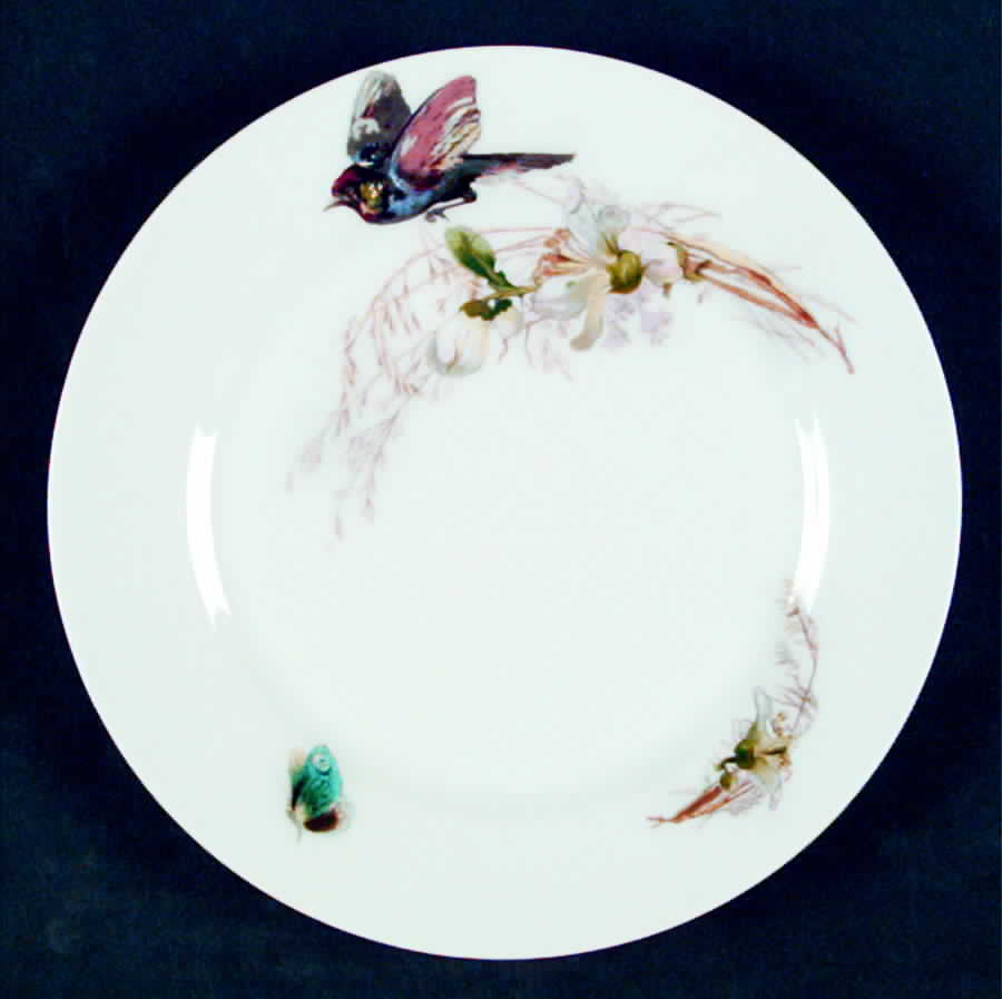 Meadow Visitors (Smooth, No Trim) Salad Plate by Haviland-1