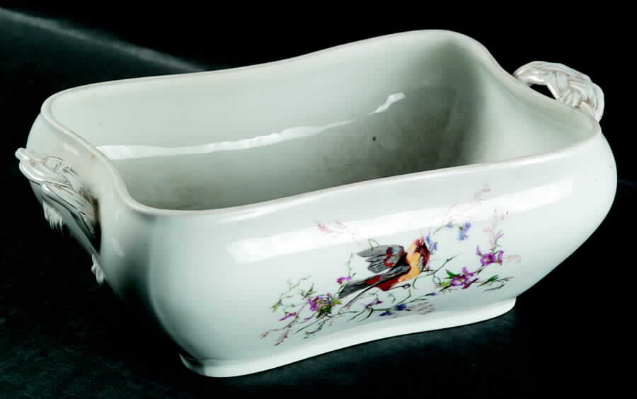 Meadow Visitors (Smooth, No Trim) Rectangular Tureen No Lid by Haviland-1