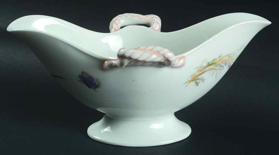 Meadow Visitors (Smooth, No Trim) Gravy Boat by Haviland-1