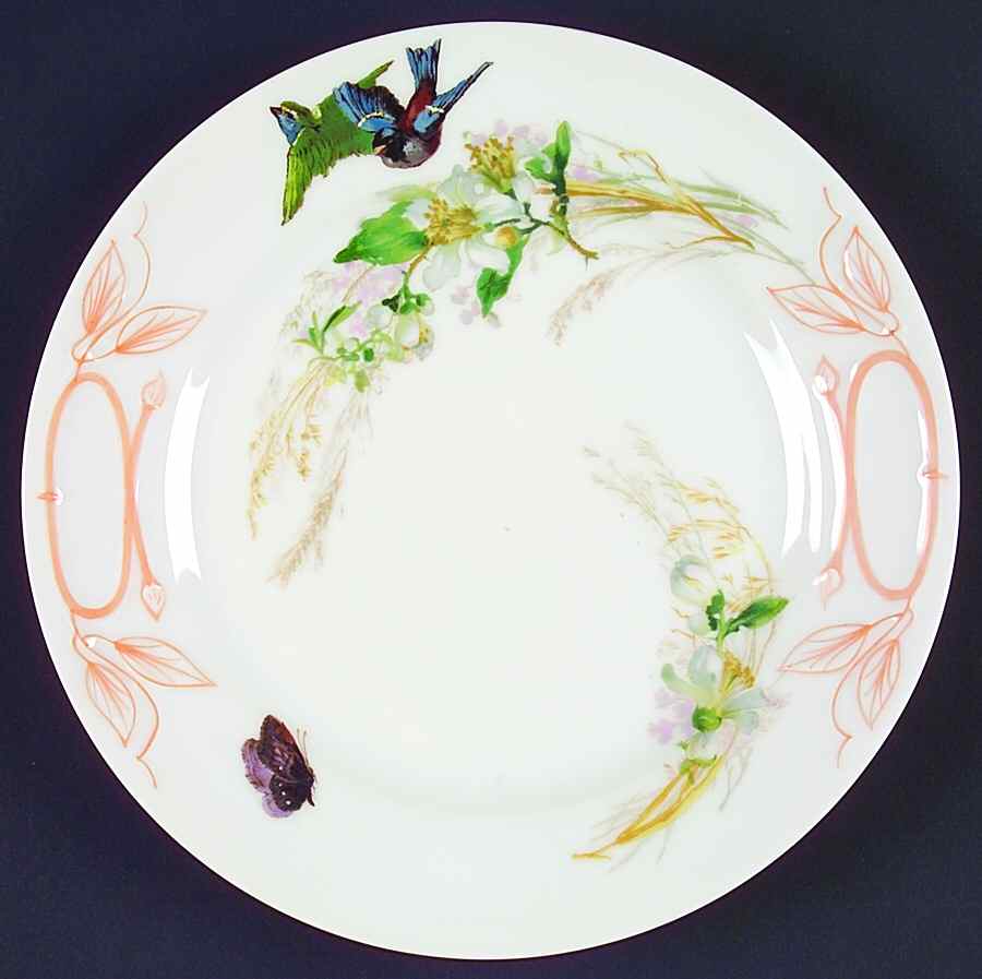 Meadow Visitors (Smooth, No Trim) Cake Plate by Haviland-1