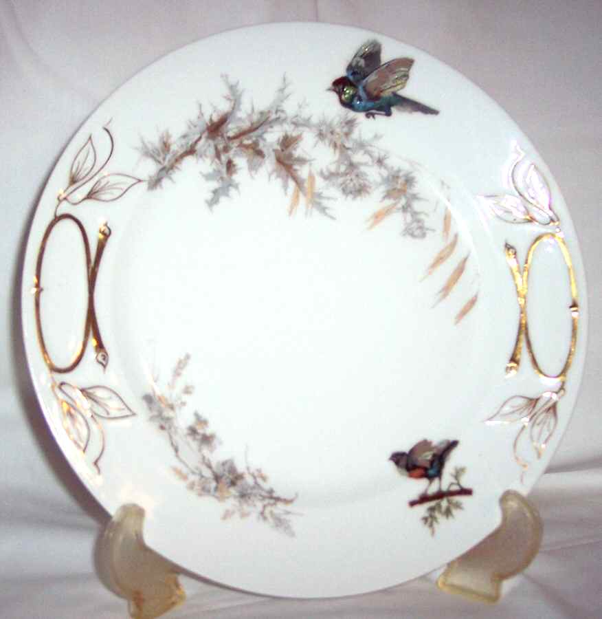 Meadow Visitors (Smooth, No Trim) Cake Plate by Haviland-1