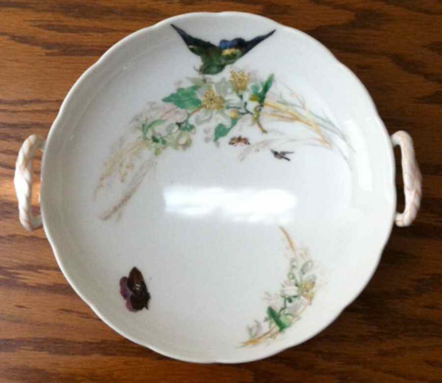 Meadow Visitors (Smooth, No Trim) Round Shallow Bowl by Haviland-1