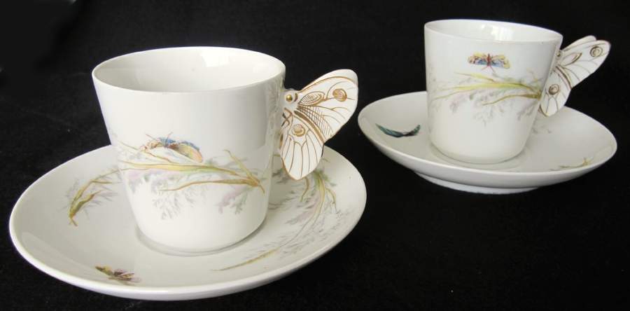 Meadow Visitors (Smooth, No Trim) Flat Demitasse Cup & Saucer Set by Haviland-1
