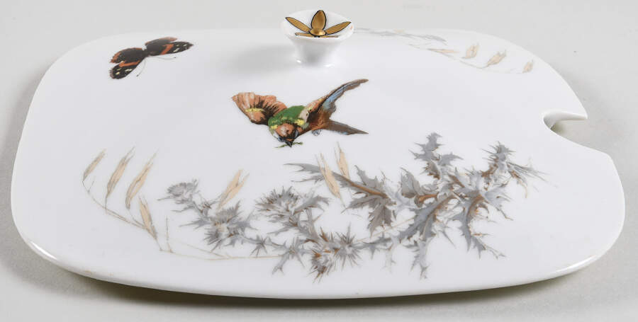 Meadow Visitors (Blank 413) Lid for Tureen by Haviland-1