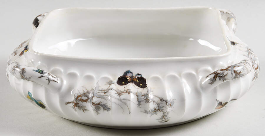 Meadow Visitors (Blank 413) Square Vegetable No Lid by Haviland-1
