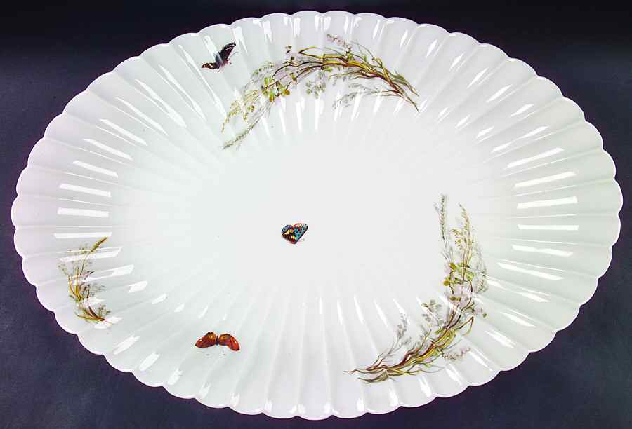 Meadow Visitors (Blank 413) 17" Oval Serving Platter by Haviland-1