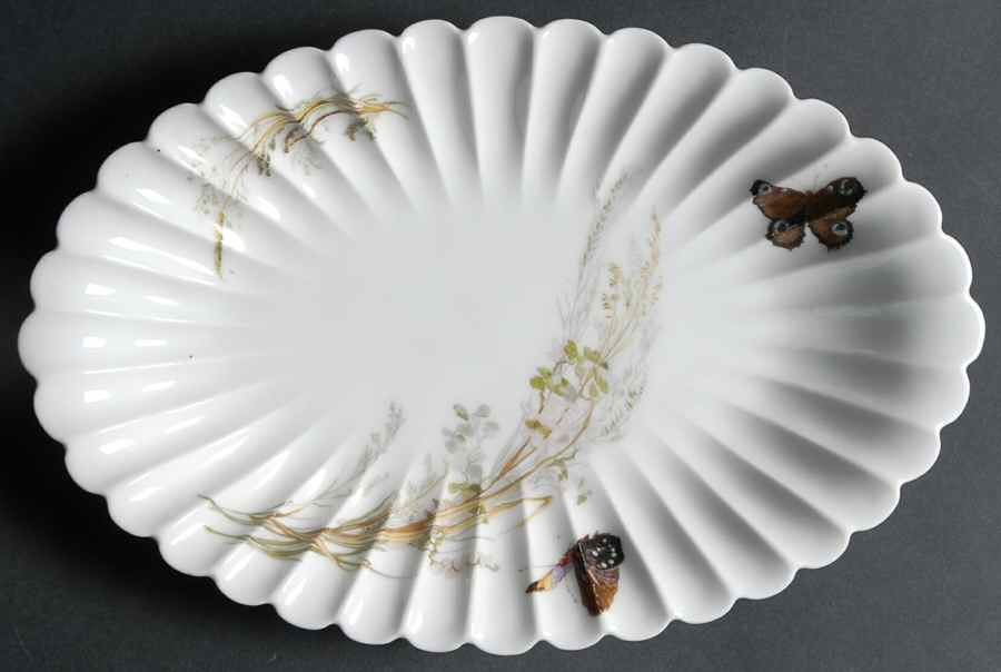Meadow Visitors (Blank 413) 11" Oval Serving Platter by Haviland-1