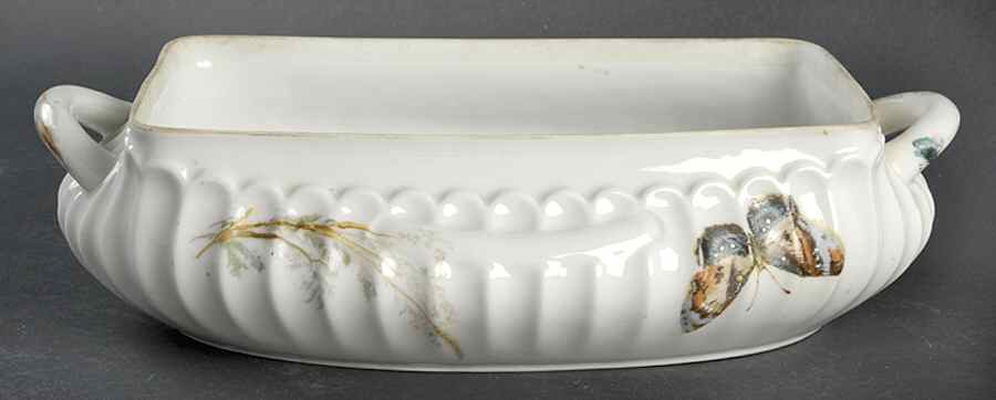 Meadow Visitors (Blank 413) Rectangular Vegetable Bowl No Lid by Haviland-1