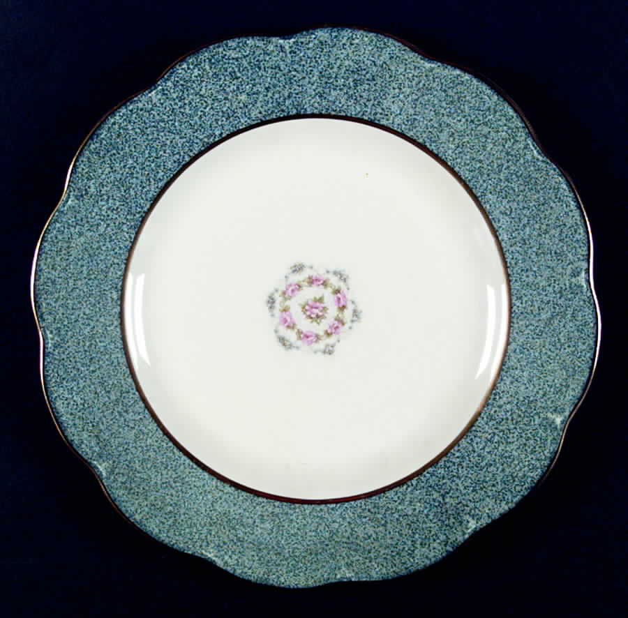 Mezzatint Blue Dinner Plate by Haviland-1
