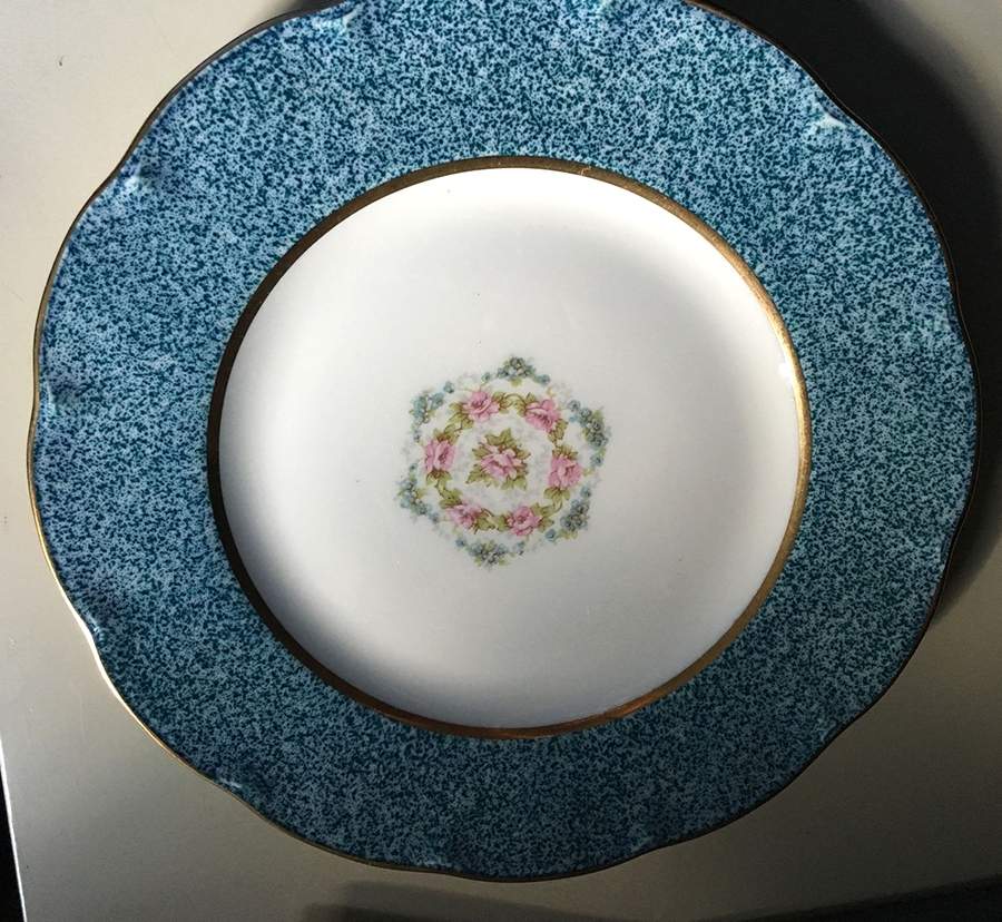 Mezzatint Blue Salad Plate by Haviland-1