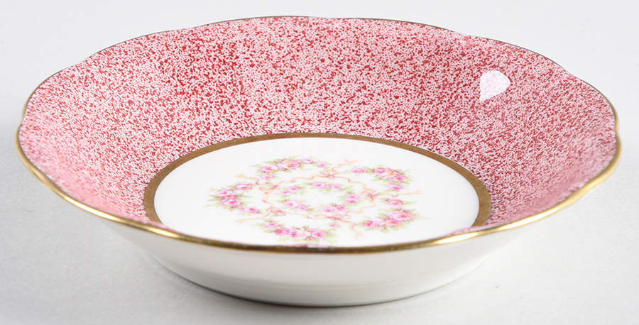Mezzatint Red Pink Fruit/Dessert (Sauce) Bowl by Haviland-1