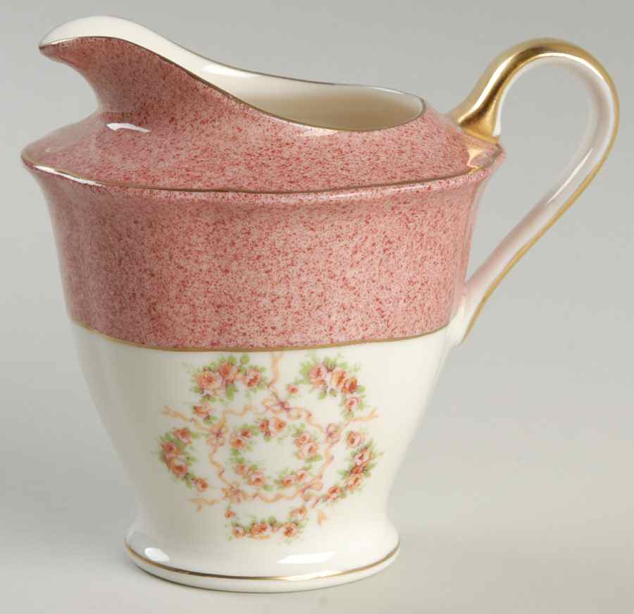 Mezzatint Red Pink Creamer by Haviland-1