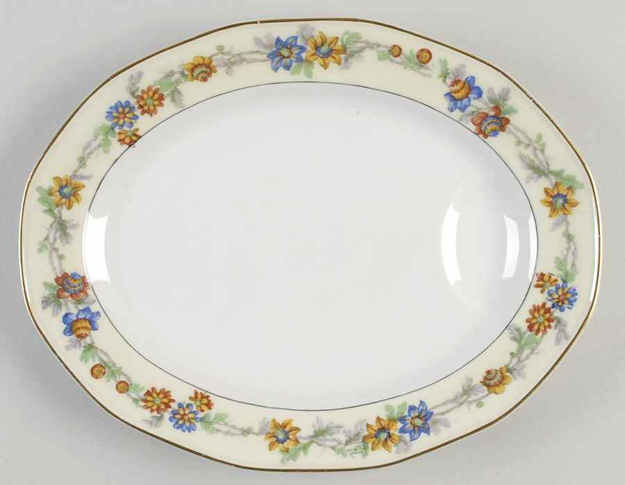 Miami Cream 11" Oval Serving Platter by Haviland-1