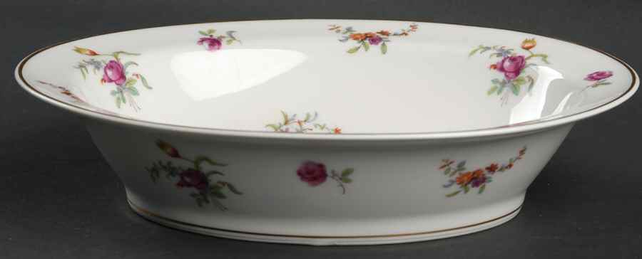 Mignonette 9" Oval Vegetable Bowl by Haviland-1