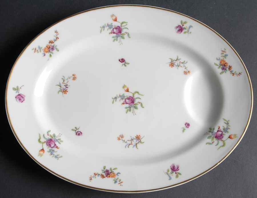Mignonette 11" Oval Serving Platter by Haviland-1