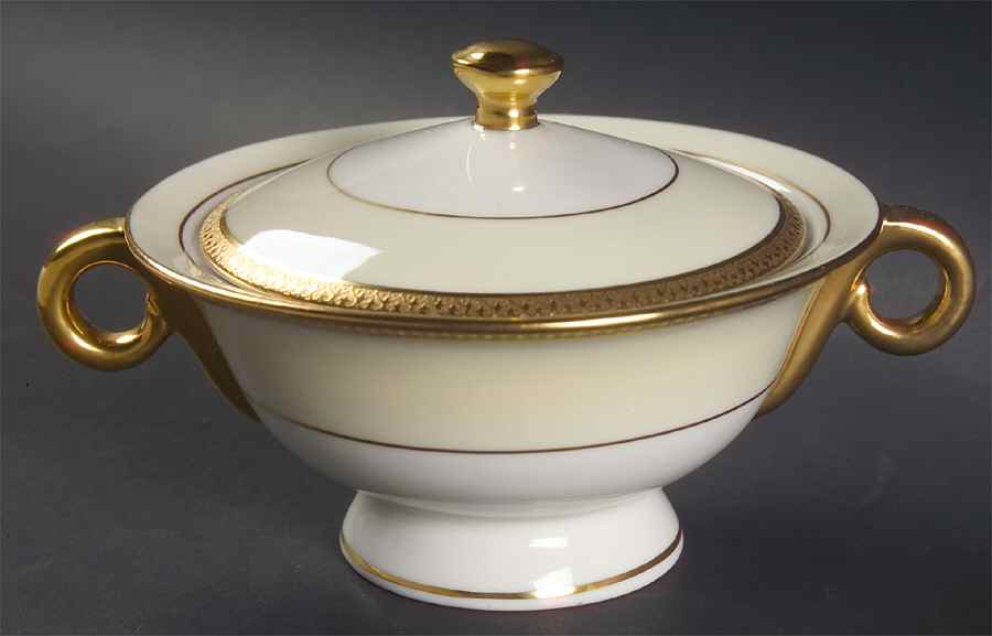Milford Sugar Bowl & Lid by Haviland-1