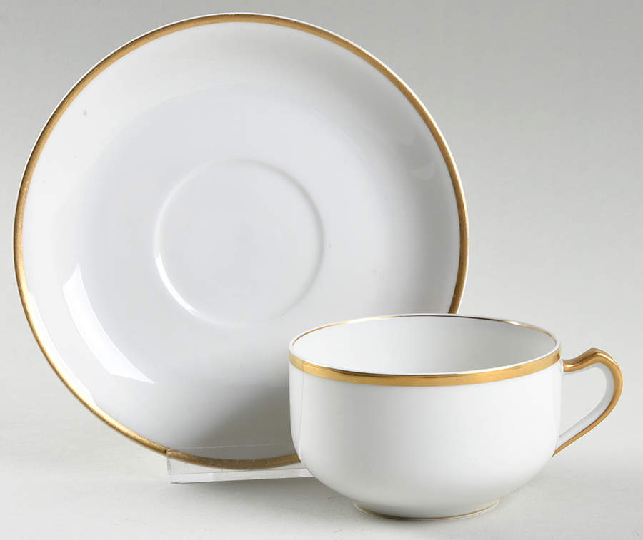 Mirabeau Flat Cup & Saucer Set by Haviland-1