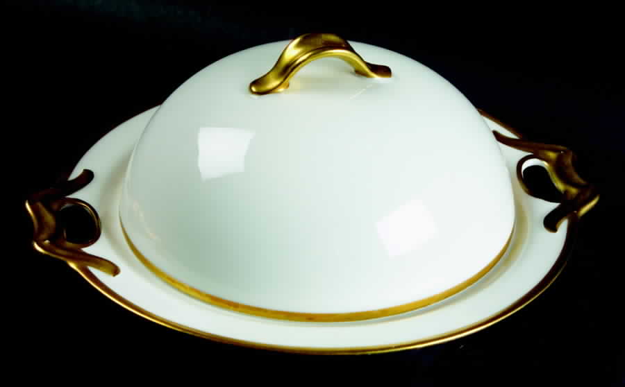 Mirabeau Round Covered Butter by Haviland-1